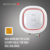 Havells Adonia R 15 Litre Storage Water Heater(Geyser)| Temp. Sensing LED Indicator|Digital Display| Remote Control|5 Star|Warranty:7 Year on Tank |With Shock safe Plug| Free Installation&amp; Flexi Pipes