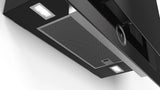 Bosch DWF97RV60I Series 8 wall-mounted cooker hood 90 cm clear glass black printed
