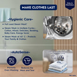 Electrolux 9kg 5 Star Front Load Washing Machine, AutoSense Technology, Full Load Steam Wash, Hygienic Care, EcoInverter Motor, UltimateCare 300, EWF9024M3SB, Dark Silver