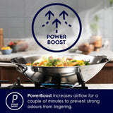 Electrolux 90cm Slope Chimney for up to 440 sqft Kitchen, Filter-Free, PowerBoost, UltimateTaste 700, Stainless Steel, ECS9612K