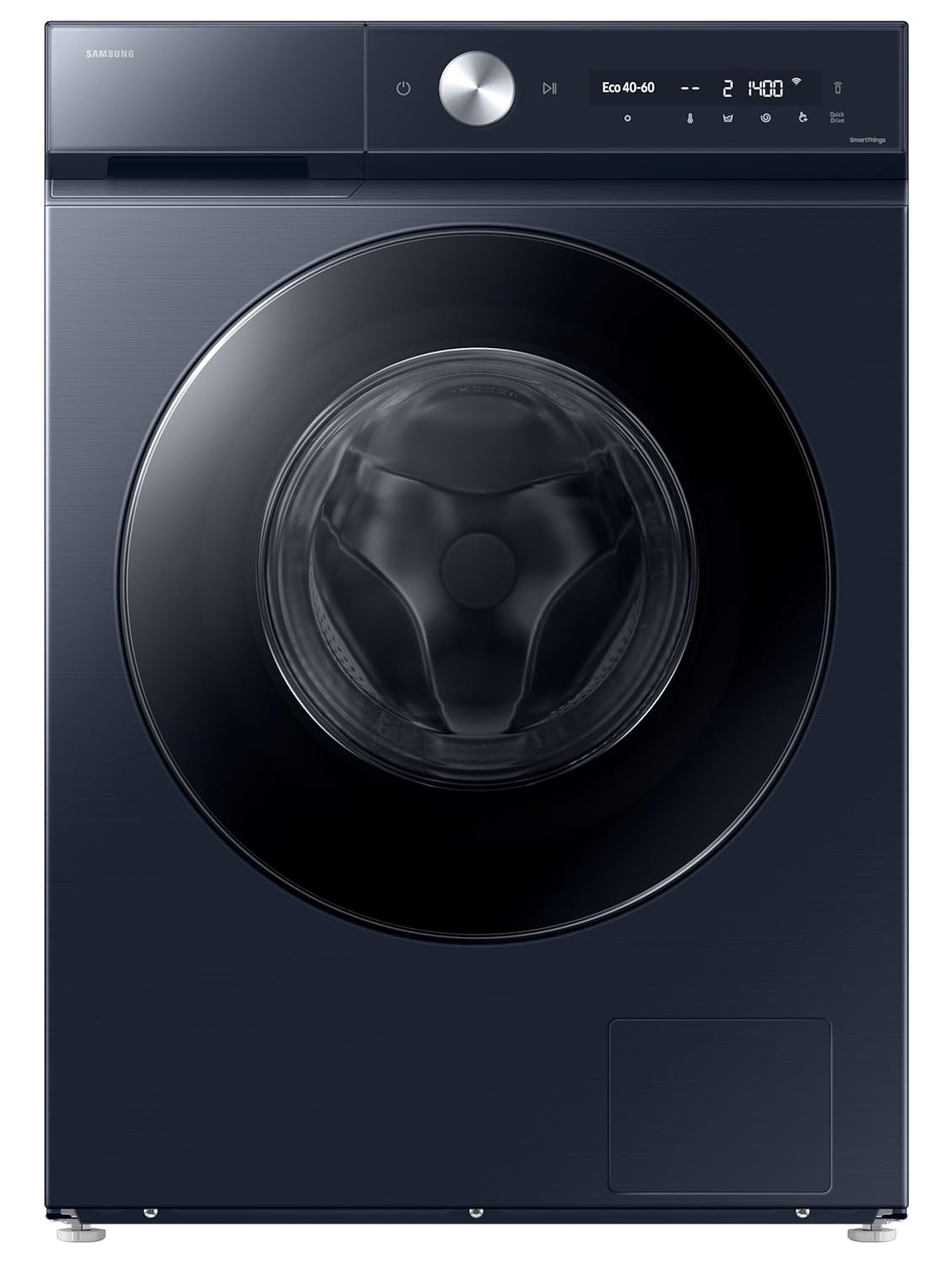 Samsung 12 kg, 5 Star, AI Control, Super Speed, Wi-Fi, Hygiene Steam with Inbuilt Heater, Digital Inverter, Fully-Automatic Front Load Washing Machine (WW12DB8B54GSTL, Navy)
