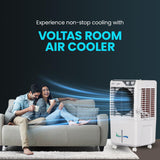 Voltas Joy 26, Room Air Cooler for Home, Honey Comb Cooling Pads with 3 Speed Control Functions, 26 Litres, White