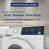 Electrolux 8kg 5 Star EcoInverter Fully Automatic Front Load Washing Machine, Full Load Vapour Wash for Sustainable Clothing, Hygienic Care, White, UltimateCare 300, EWF8024D3WB