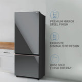 Panasonic 400L 2 Star Prime Convertible 6-Stage Smart Inverter Frost-Free Double Door Bottom Mount Refrigerator (NR-BK418BGMN, Mirror Glass, Fresh Safe Vegetable Case, Net Capacity 357L, 2024 Model)
