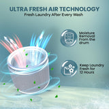 Haier 7 kg 5 Star Ultra air fresh Fully Automatic Top Load, (HWM70-306S8,Dark Jade Silver)