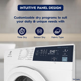 Electrolux 8.5kg Fully Automatic Front Load Venting Dryer, Scandinavian Design with Reverse Tumbling, Smart Sensors, Colour Care Function, White, UltimateCare 300, EDV854J3WB