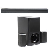 Panasonic SC-HTS400GWK 5.1 Ch Sound Bar with 3D Surround Sound 400W Dolby Digital Plus Tpuch Control (150W+50W*3,&amp; 50W*2),BT 5.3, USB,HDMI ARC,Optical,Aux with Remote Control &amp;Display