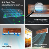 Godrej 1.5 Ton 3 Star, 5 Years Comprehensive Warranty, 5-In-1 Convertible Cooling, Wood Finish, Inverter Split AC (Copper, 4 Way Air Swing, AC 1.5T SIC 18VTC3 WYB TK, Teak Wood)