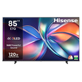 Hisense 215 cm (85 Inches) 4K Ultra HD Smart QLED TV | Dolby Vision Atmos, HDR10+ | 30W Powerful Speaker | AI 4K Upscaler | ALLM | MEMC | HDR 10+Decoding | Voice Control | VIDAA OS | 85E7Q (Black)