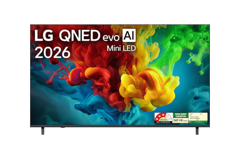 LG QNED82BXA 75 Inch QNED evo AI Mini LED 4K Smart TV (2026), 144Hz VRR, Dolby Vision, webOS 26