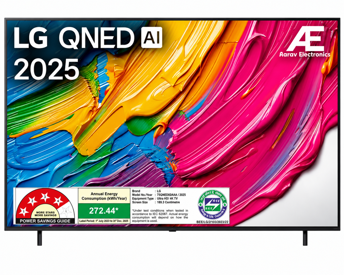 LG 189cm (75) QNED 8BA Smart TV with α7 AI Processor 4K Gen8, Filmmaker Mode with Dolby Atmos 2025