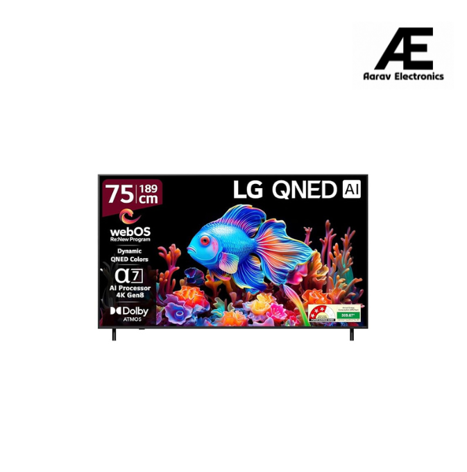 LG 189cm (75) QNED 8BA Smart TV with α7 AI Processor 4K Gen8, Filmmaker Mode with Dolby Atmos 2025