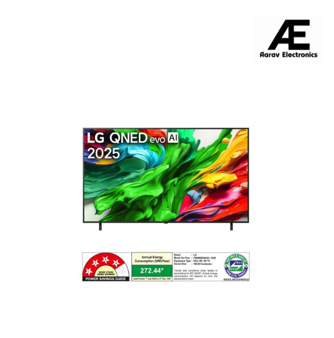 LG 75 Inch (189 cm) 4K QNED 8GA Mini LED Smart TV (2025 Model) with α8 AI Processor Gen2, Dolby Vision &amp; Atmos, Filmmaker Mode, AI Picture Pro