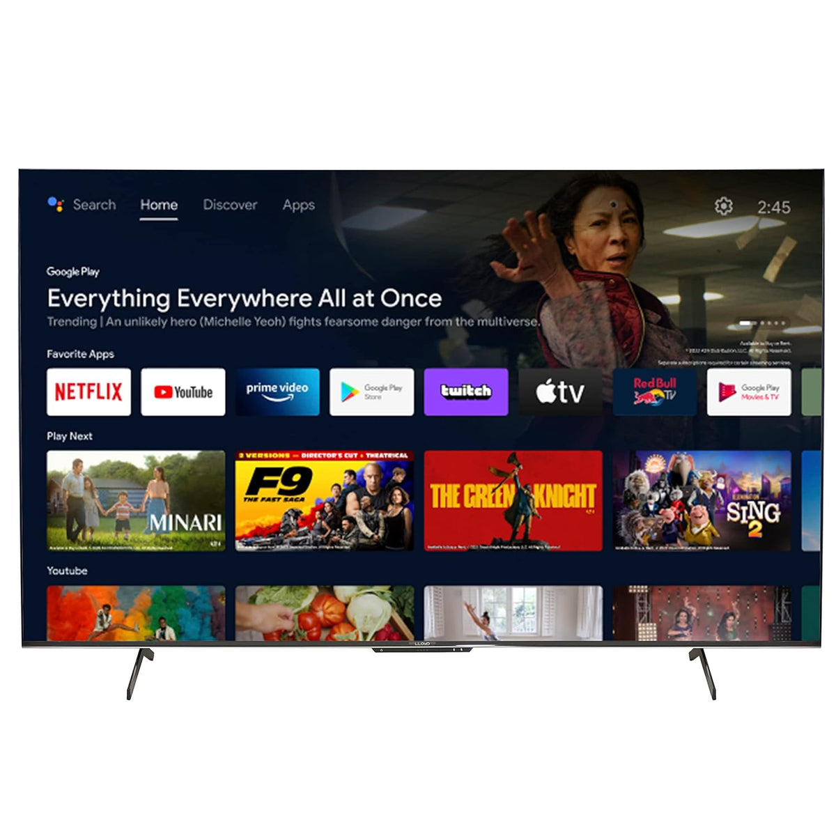 Lloyd 189 cm (75 Inches) 4K Ultra HD Smart QLED TV 75QX900D (Black) (2022 Model)