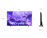 Samsung 75" Crystal UHD Smart LED TV (UA75U8000FUL) – 4K Resolution, HDR, Wi-Fi, Tizen Platform