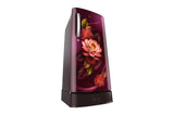 LG 185 L Single Door Refrigerator with Base Stand Drawer, Smart Inverter Compressor, Direct Cool, Red Water Lily, 3 Star,(GLD1936ZARW)