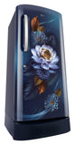 LG 210 L Single Door Refrigerator with Base Stand Drawer, Smart Inverter Compressor, Direct Cool, Blue Waterlilly, 5 Star,(GLD2256ZABW)
