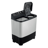 Samsung 8 kg, 5 star, Semi-Automatic Top Load Washing Machine (WT80C4200GG/TL, Air Turbo Drying, Light Gray,)