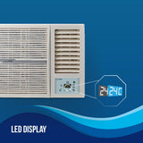 Lloyd 1.5 Ton 3 Star Fixed Speed Window Ac (Copper, White With Silver Deco Strip, GlW18C3YWSEW)