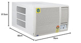 Carrier 1.5 Ton 5 Star Estrella Cx Window AC (CAW18EC5R31F1, White)