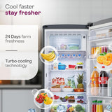 Godrej 185L 5 Star with 5 Years Comprehensive Warranty New Launch| 24 Days Farm Freshness | 16L Jumbo Vegetable Tray | Advanced Inverter Technology Single Door Refrigerator(RD EMARVEL 215EN THI FS ST)