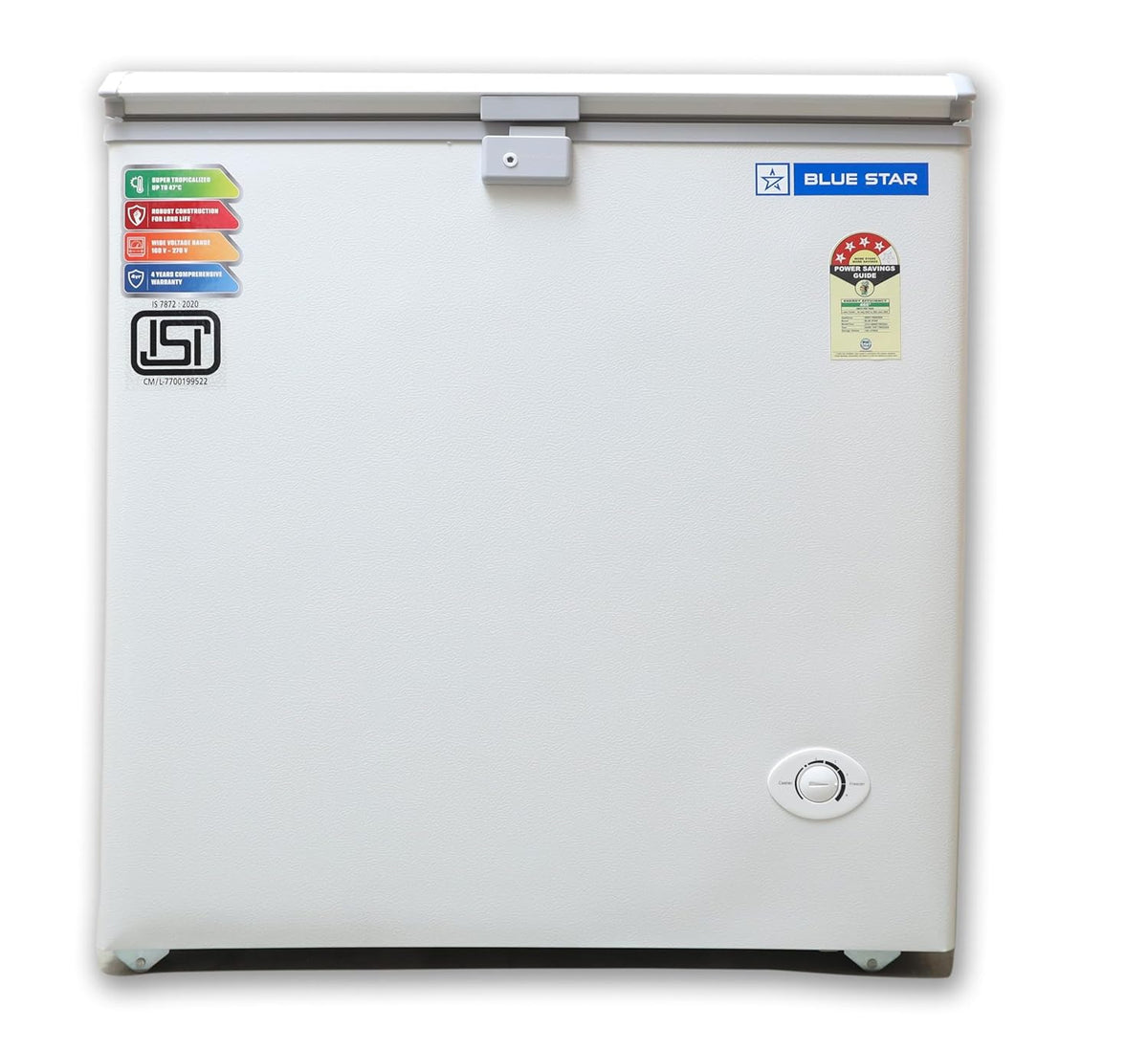 Blue Star CF4-180NEYW Single Door Deep Freezer (161 Liter, White, 4-star)