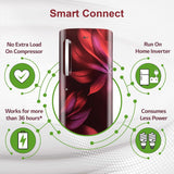 LG 210 L, 3 Star, Direct Cool, Smart Inverter Compressor, Single Door Refrigerator (2025 Model, GL-D231ASAD, Scarlet Aurora, Moist 'N' Fresh, Base stand with Drawer &amp; Fast Ice Making)