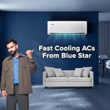 Blue Star IA317PXU 1.5 Ton 3 Star Inverter Split AC, Copper Condenser, Rotary Compressor, R410A Refrigerant