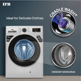 IFB 7 Kg 5 Star Front Load Washing Machine 2X Power Steam (SERENA ZSS 7010, Silver & Black, In-built Heater, 4 years Comprehensive Warranty)