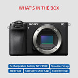 Sony Alpha ILCE-6700 APS-C Interchangeable-Lens Mirrorless Camera (Body Only) | Made for Creators | 26.0 MP | Artificial Intelligence Based Autofocus | 4K 60p Recording - Black