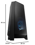 Samsung 500 W Sound Tower High Power Audio, Floor Standing Speaker, Bi-Directional Sound, Water Resistant, Party Lights, Bluetooth Multi-Connection, USB Music Playback (MX-T50/XL,Black)