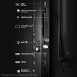 Hisense 43 Inch (108 cm) Full HD Smart LED TV | Dolby Audio | Bezel-Less Design | VIDAA Smart OS | Built-in Wi-Fi | Screen Mirroring | 2 HDMI | 2 USB (43E4Q, Black)