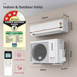 Hitachi 1.5 Ton 3 Star Hot & Cold New star rated, Inverter Split AC (Copper, Smart View Display, 4 Way Swing, ice Clean Cooling, 2026 Model, RAS.G318PHDIST, White)