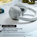 Sony ULT Wear WH-ULT900N Noise Cancellation Wireless Bluetooth Over Ear Headphones with Massive Bass, Up to 50Hrs Battery-White
