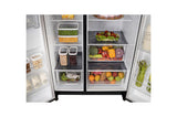 LG 650L, Side-by-Side Refrigerator,Convertible, Matte Black, 3 Star GL-B257HMC3
