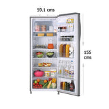 LG 261L Single Door Refrigerator, Smart Connect™, Solar Smart*, Shiny Steel Finish, 3 Star GL-B281BPZX