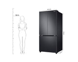 Samsung 550 L, Convertible, Digital Inverter, Frost Free French Door Refrigerator (RF57A5032B1/TL, Silver, Black Matt (Doi))