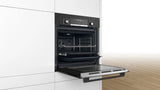 Bosch Series 6 60cm Built-In Oven | 63L Capacity | 3D Hotair | Pyrolytic Self-Cleaning | 30 Automatic Programmes | SoftClose Door - HBJ577EB0I