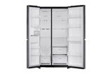 LG 650L, Side-by-Side Refrigerator,Convertible, Matte Black, 3 Star GL-B257HMC3