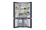 LG 605L French Door Refrigerator, Water Dispenser, Auto Ice Maker, Wi-Fi Convertible, Black Glass Finish, 2 Star GV-F25FFGHB