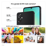 Samsung Galaxy A06 5G (Black, 4GB RAM, 128GB Storage) | 50MP Dual Camera | 4 Gen OS Upgrades | IP54 Rating | Voice Focus