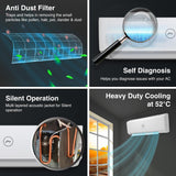 Godrej 1.7 Ton 3 Star, 5 Years Comprehensive Warranty, 4-Way Air Swing Fixed Speed Split AC (Copper, Anti-Dust Filter, 2025 Model, SFC 20STC3-WYP, White)