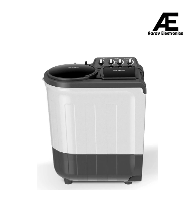 Whirlpool ACE Super Soak 7kg Semi Automatic Top Load Washing Machine with Extra Soak Time, Grey – ACE 7.0 SUP SOAK (GREY) (5YR) (30299)