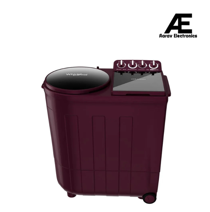 Whirlpool ACE Turbo Dry Xtraa 8.5kg 5 Star Semi Automatic Top Load Washing Machine with Turbo Dry Technology, 1400 RPM & Super Soak, Wine Dazzle – ACE 8.5 TRB DRY XTRAA WINE DZL (30351)