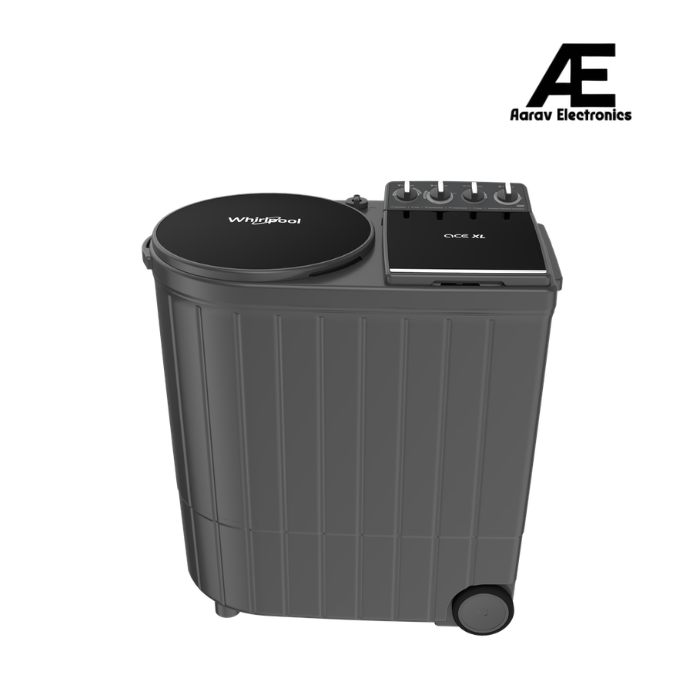 Whirlpool ACE XL 10kg 5 Star Semi Automatic Top Load Washing Machine with Dynamix Detergent Dispenser, 3D Turbo Impeller, Turbo Lint Filter, Hard Water Wash & 1400 RPM, Grey Dazzle – ACE XL 10 DMIX (30355)