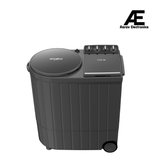 Whirlpool ACE XL 12kg 5 Star Semi Automatic Top Load Washing Machine with Dynamix Detergent Dispenser, 3D Turbo Impeller, 3D Lint Filter & Hard Water Wash, Graphite Grey – ACE XL 12 DMIX (30349)