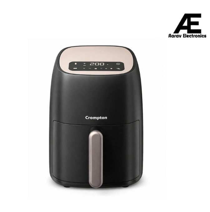 Crompton Ameo 4.2L Digital Air Fryer | 1400W Quick Fry Technology | Oil-Free Healthy Cooking | Super Helix Heating Element | Digital Display with Indian Preset Menus