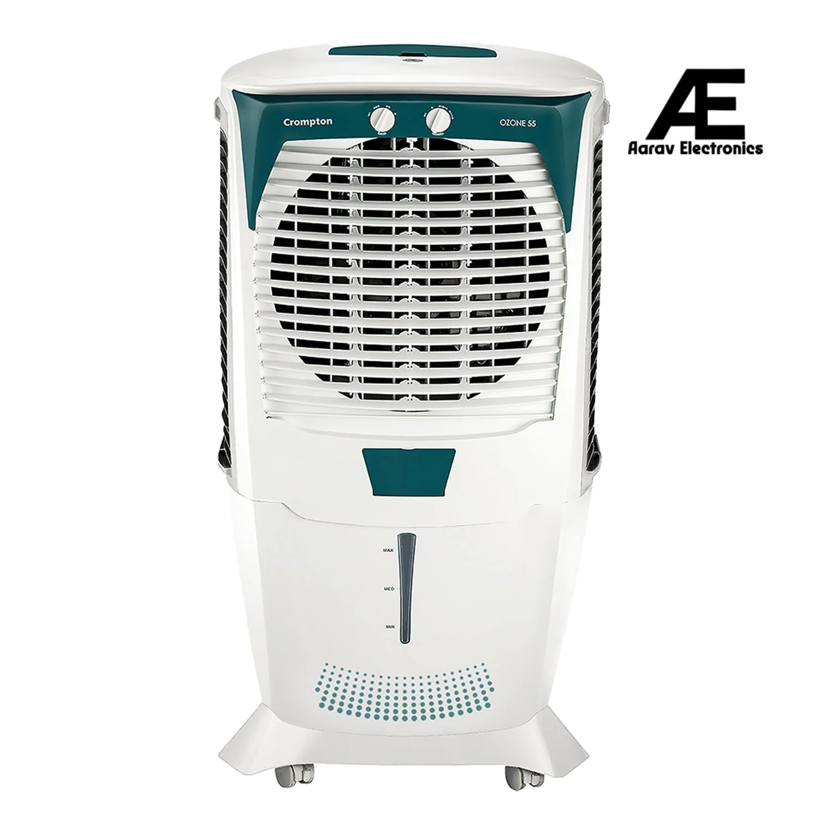 Crompton Ozone 55 Litres Desert Air Cooler for home | Large & Easy Clean Ice Chamber | 4-Way Air Deflection | High Density Honeycomb Pads | Everlast Pump | Auto Fill