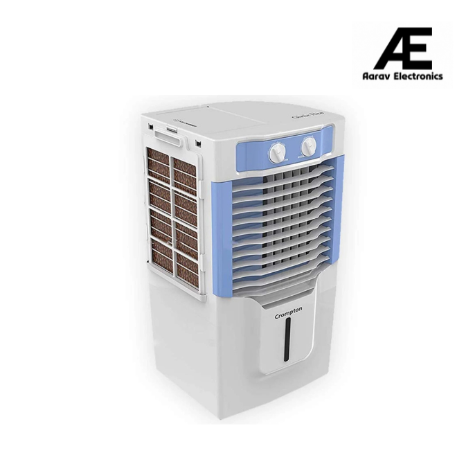 Crompton Ginie Neo Personal Air Cooler - 10L, White and Light Blue