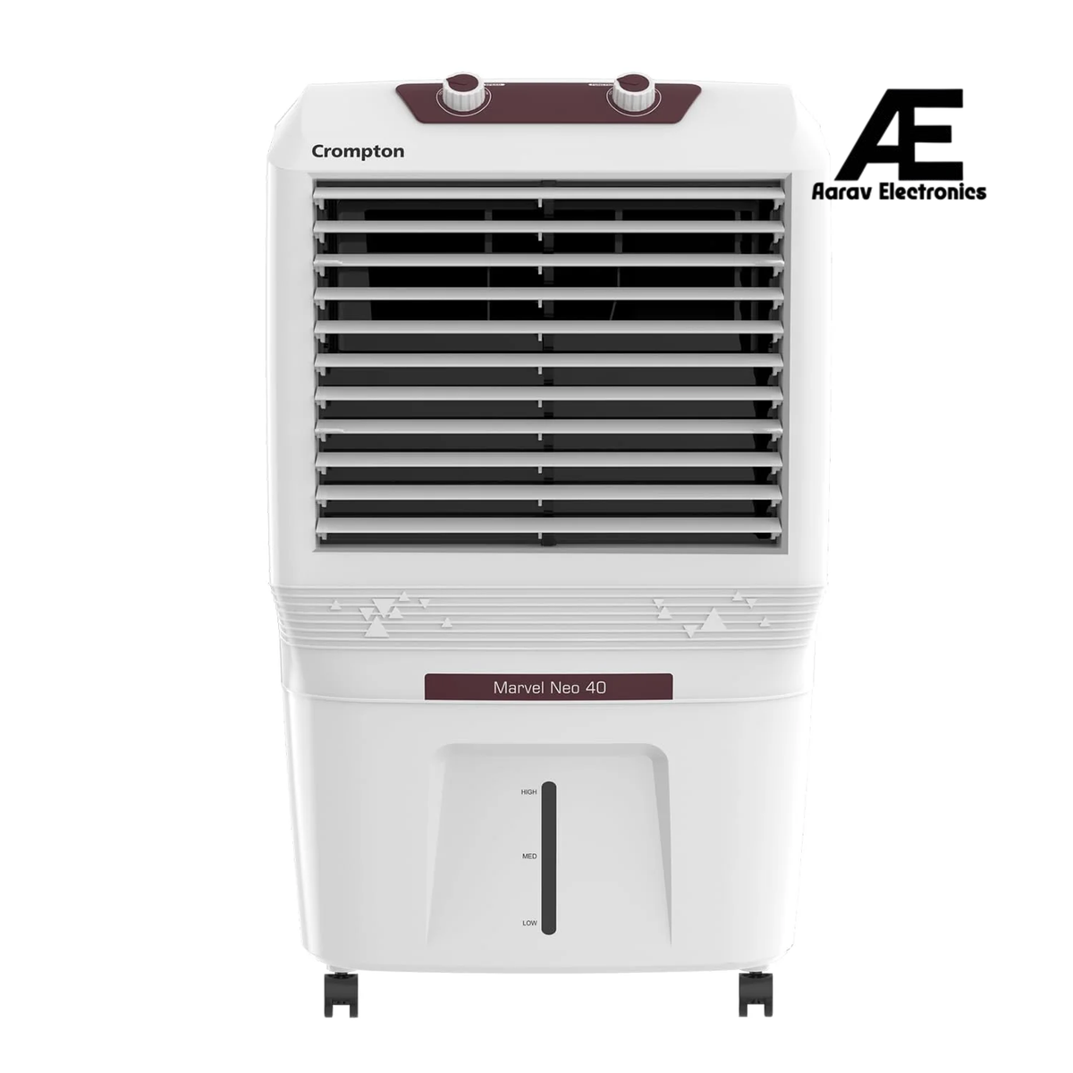 Crompton Marvel Neo Inverter Compatible Portable Personal Air Cooler (40L, White)